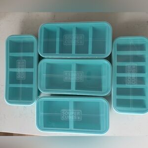 Souper Cubes Silicone Freezer Trays Set 5pc Meal Prep Portion Control